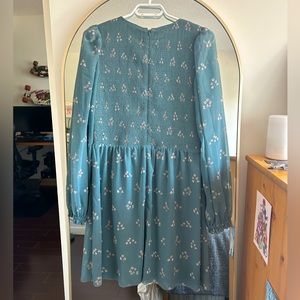 Wilfred long sleeve floral sage dress